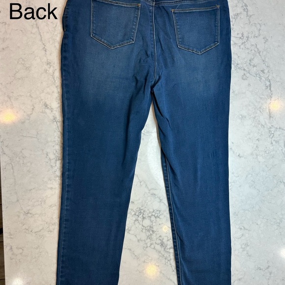 Chico’s sz 1 Platinum Jegging sz 12 Dark Wash High Rise Skinny Jean Pants Women - Picture 7 of 10